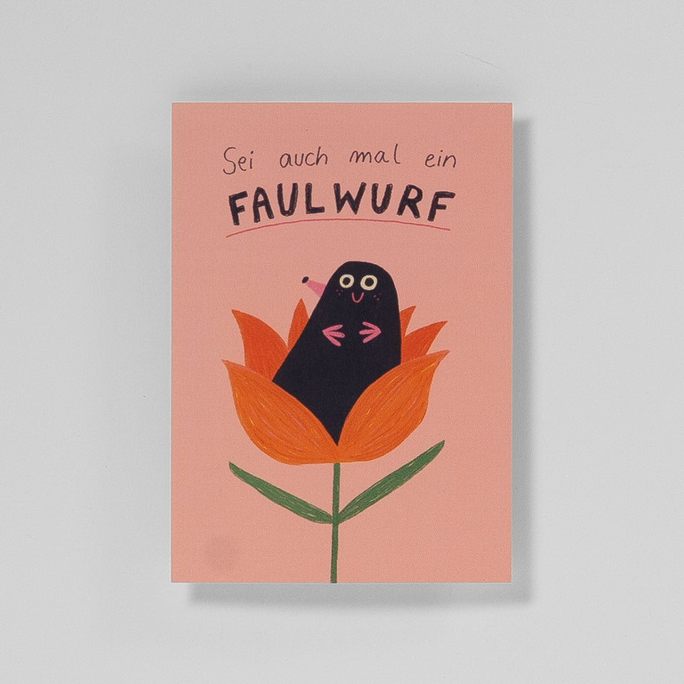 Slinga Postkarte Faulwurf – Postkarten
