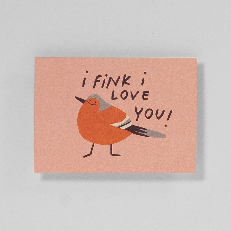 Slinga Postkarte I Fink I Love You – Postkarten