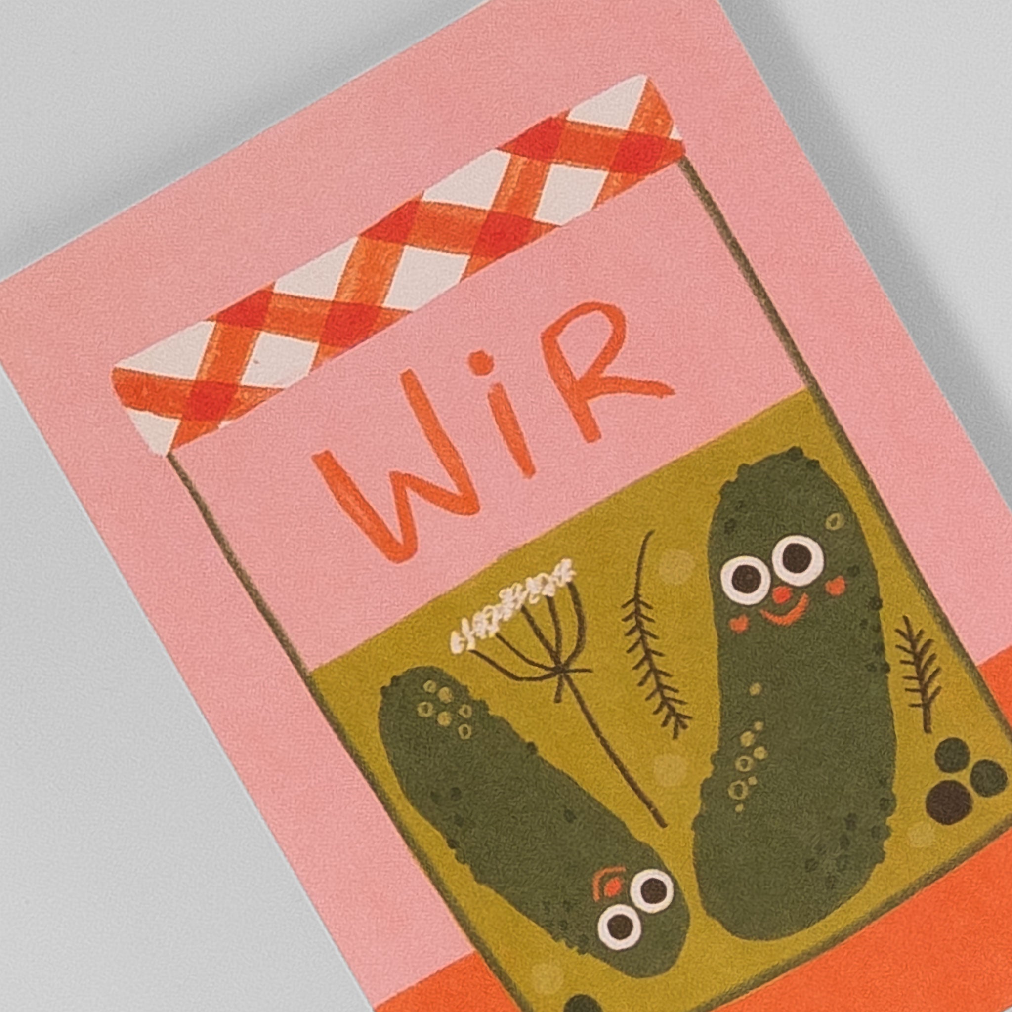 Detailansicht der Slinga Postkarte „Wir“