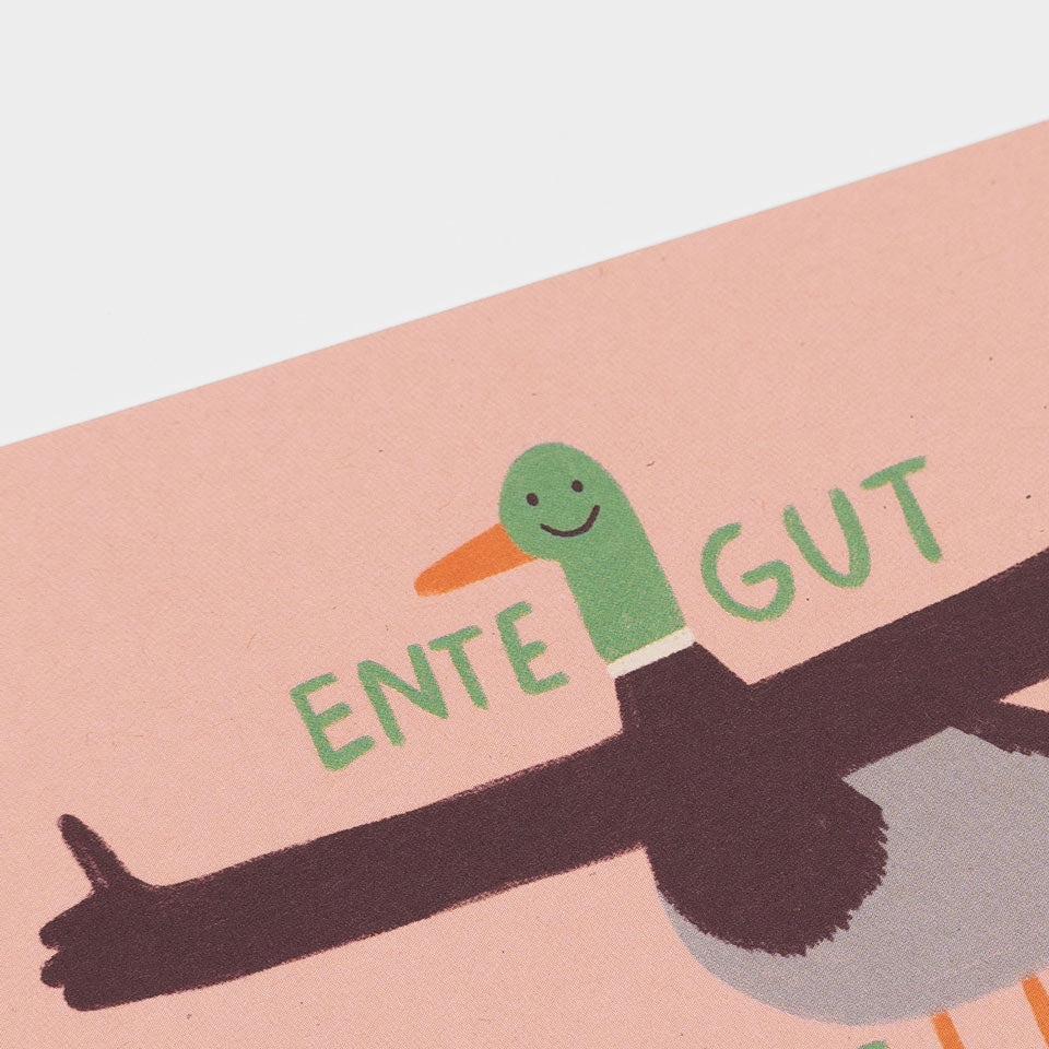 Slinga Postkarte Ente gut Daumen hoch – Postkarten