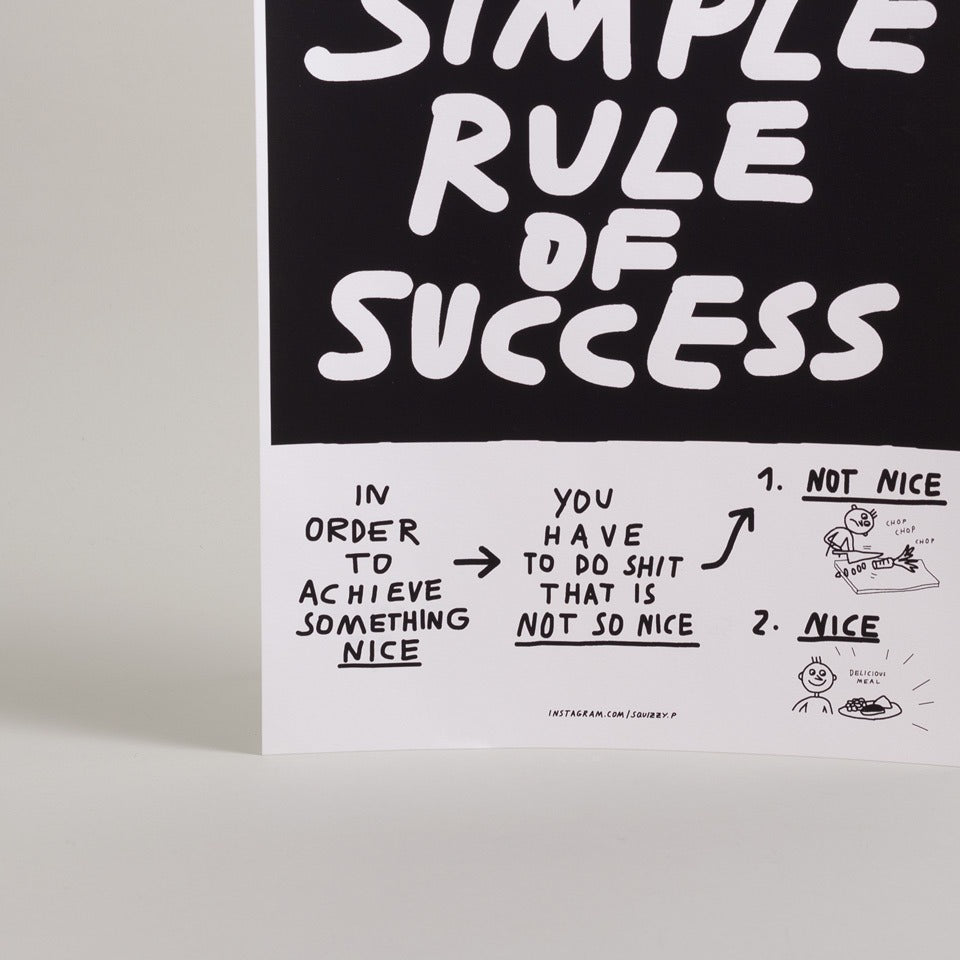 Squizzy P Poster a simple rule – Drucke / Plakate