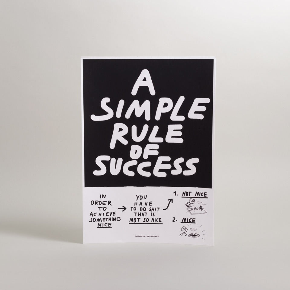Squizzy P Poster a simple rule – Drucke / Plakate