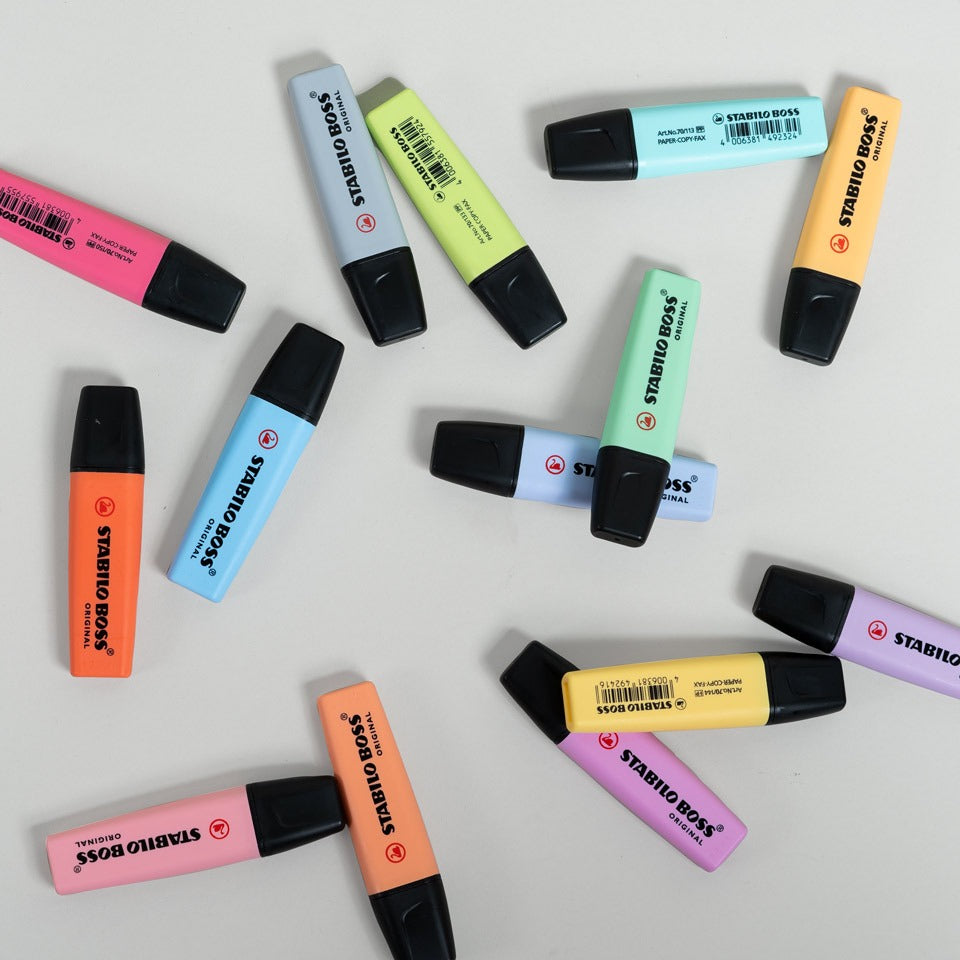 Stabilo Boss 15er Set Textmarker pastell – Filzstifte/Fineliner