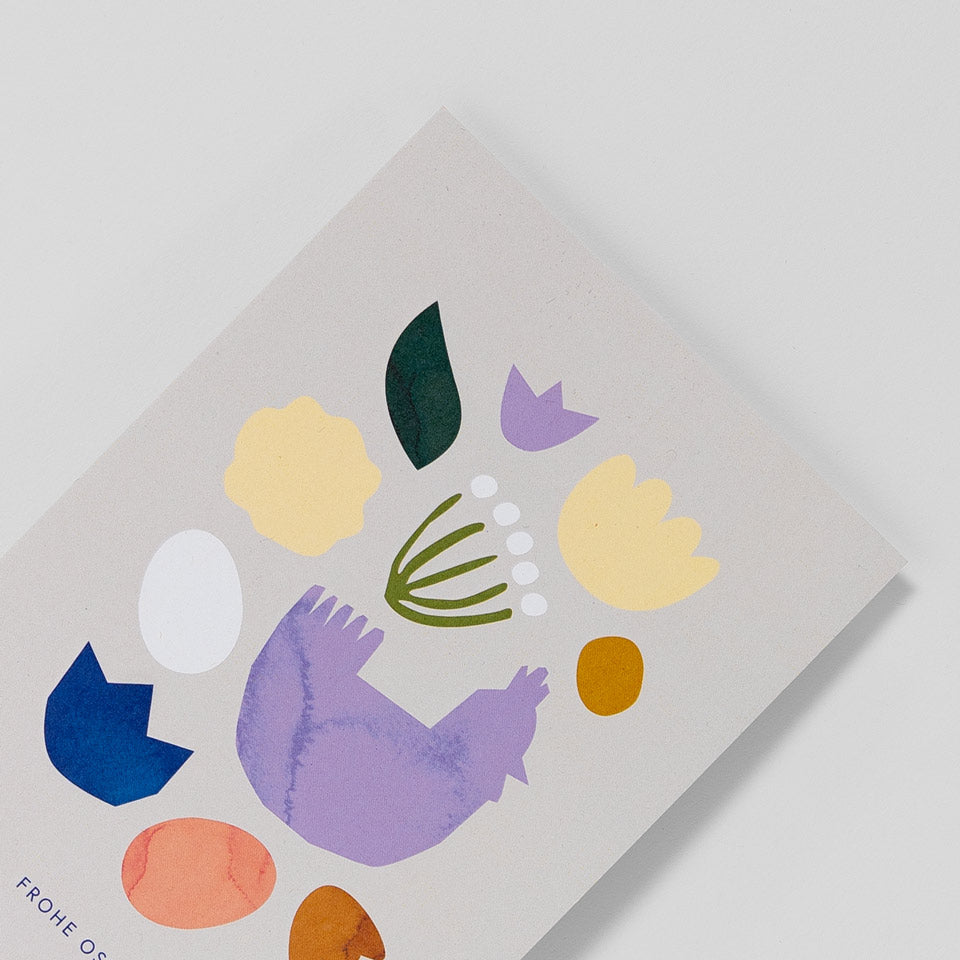 Studio Sandrine Postkarte Frohe Ostern Abstrakt – Postkarten