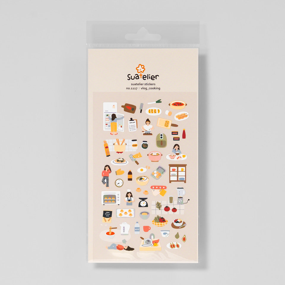 Suatelier Miniaufkleber 1117 Vlog Cooking – Sticky Notes & Sticker