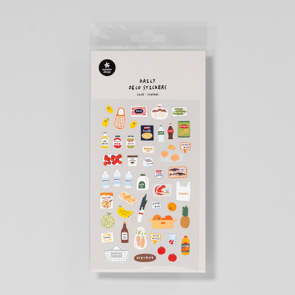 Suatelier Miniaufkleber 1126 Market Supermarkt – Sticky Notes & Sticker