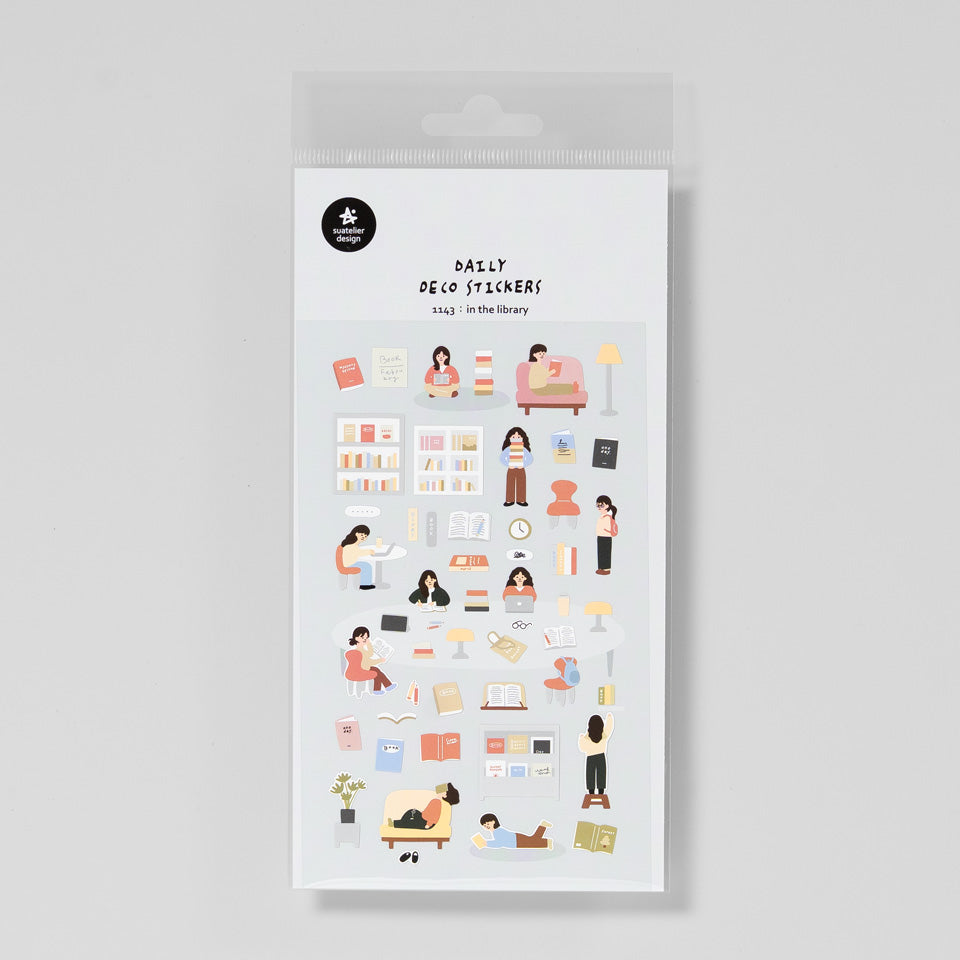 Suatelier Miniaufkleber 1143 In The Library – Sticky Notes & Sticker