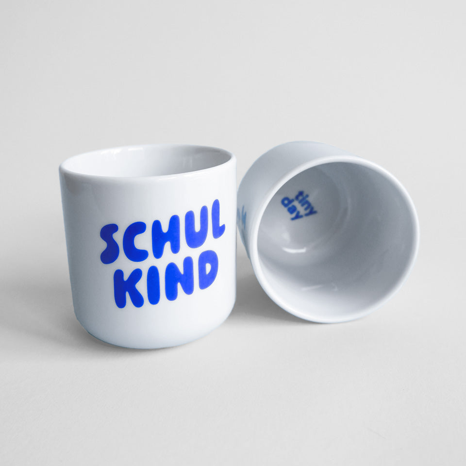 tinyday Becher Schulkind blau – Becher
