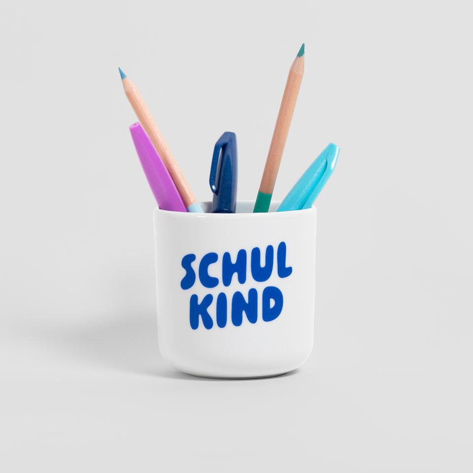 tinyday Becher Schulkind blau – Becher