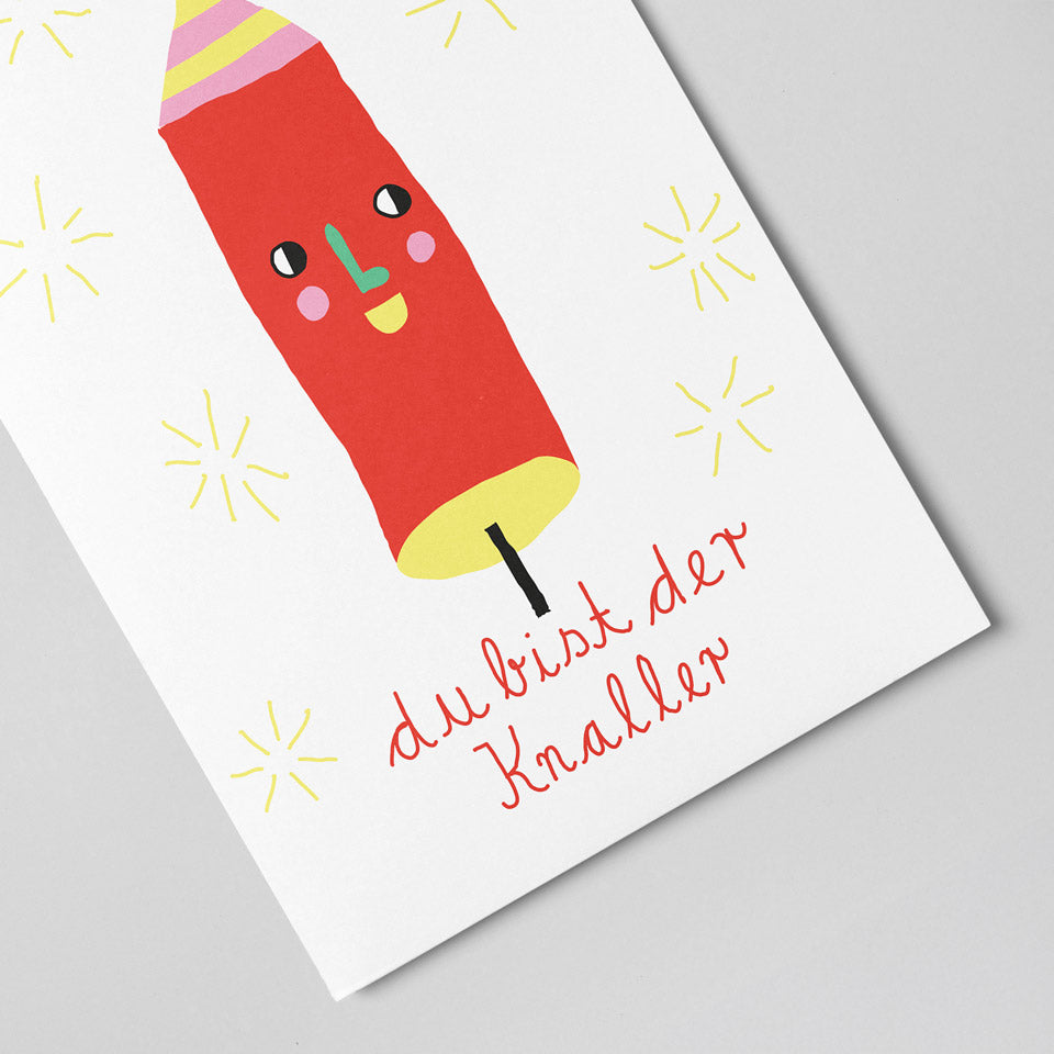 Unter Pinien Postkarte Du bist der Knaller – Postkarten