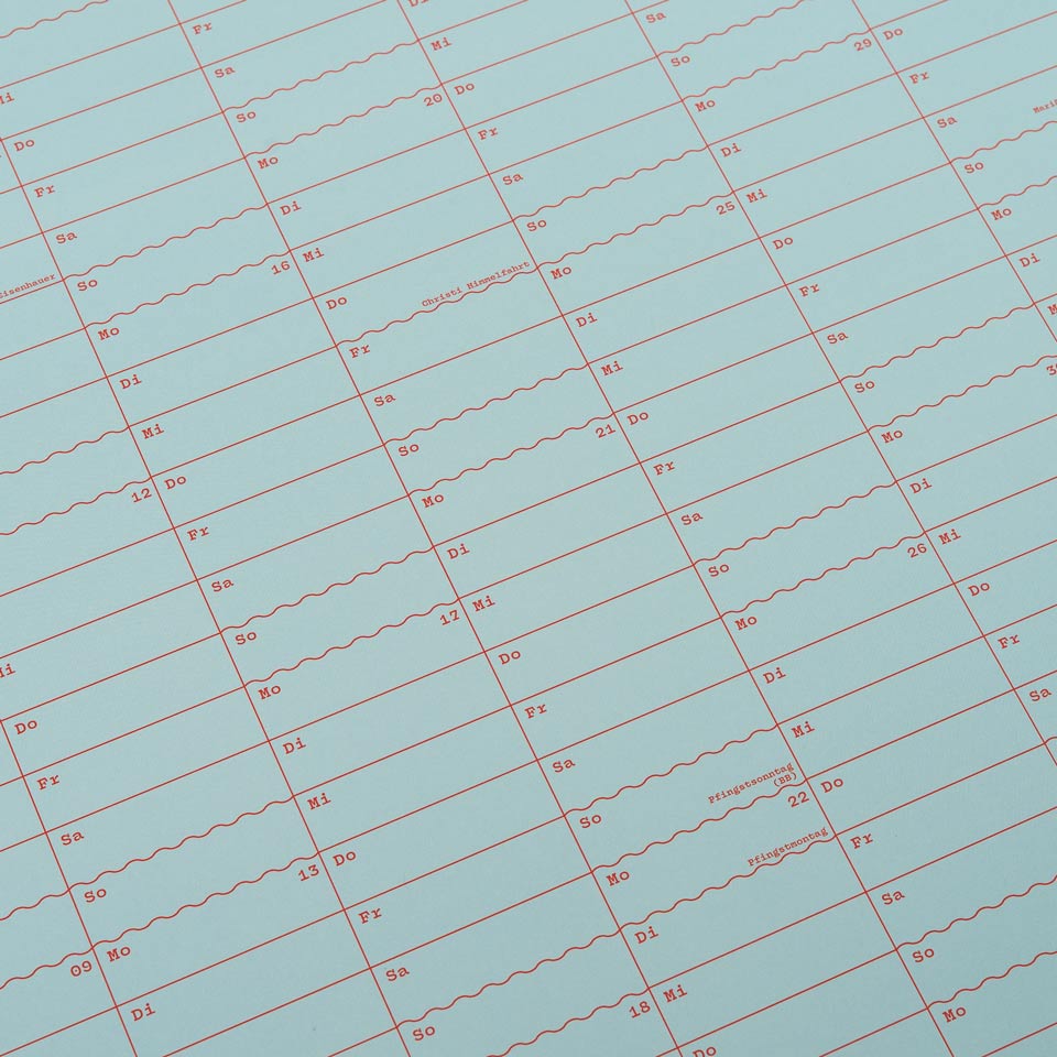 Eisenhauer Wandkalender 2026 Doppelseitig hellblau – Wandkalender