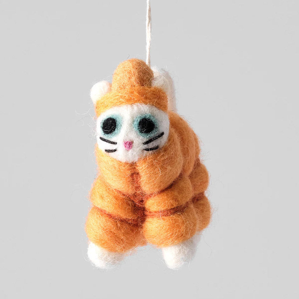 Wrap Filzanhänger Daunenkatze Lee – Dekoration