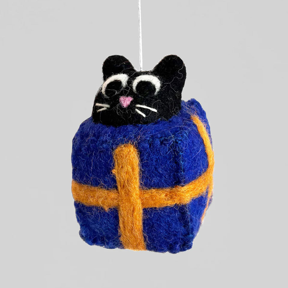 Wrap Filzanhänger Katze Roland – Dekoration
