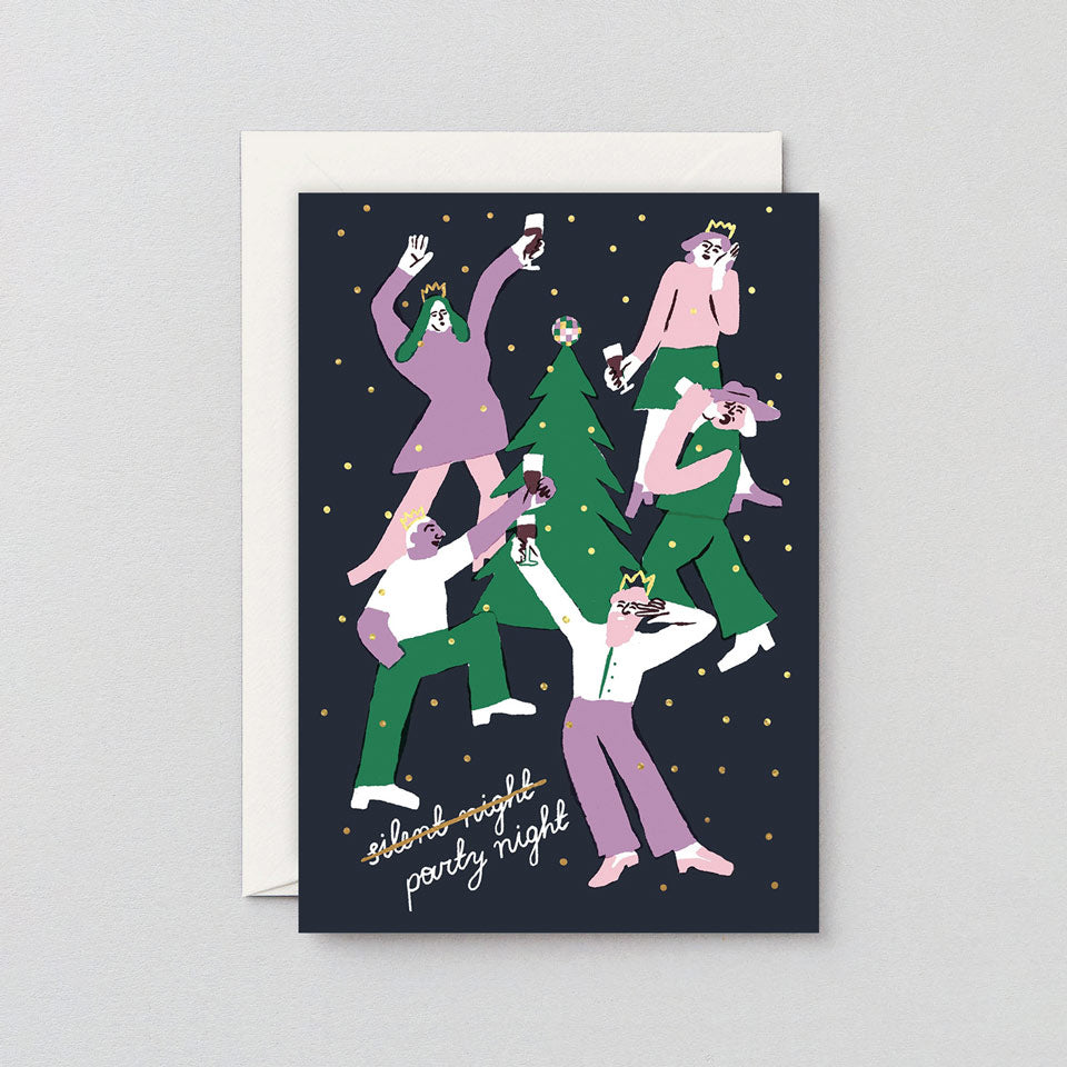 Wrap Weihnachtskarte Party Night – Grußkarten