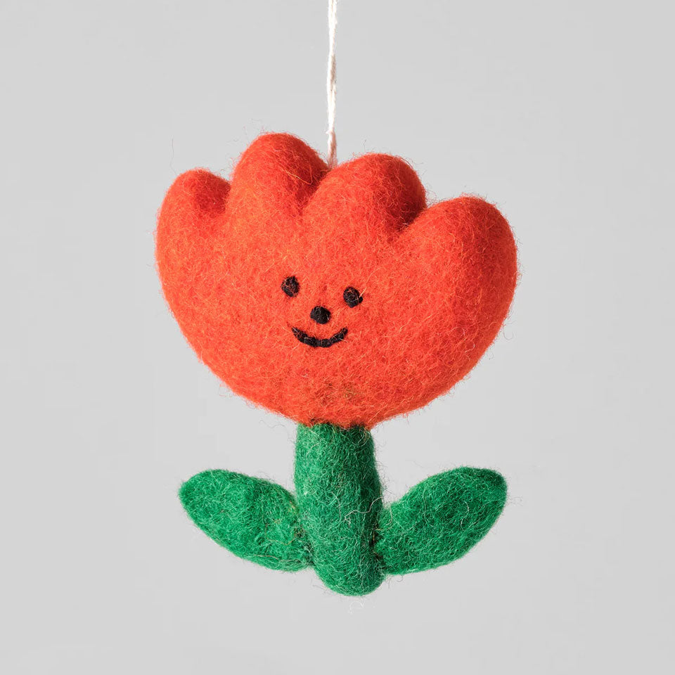 Wrap Filzanhänger Blume – Dekoration