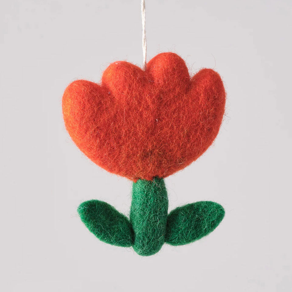 Wrap Filzanhänger Blume – Dekoration