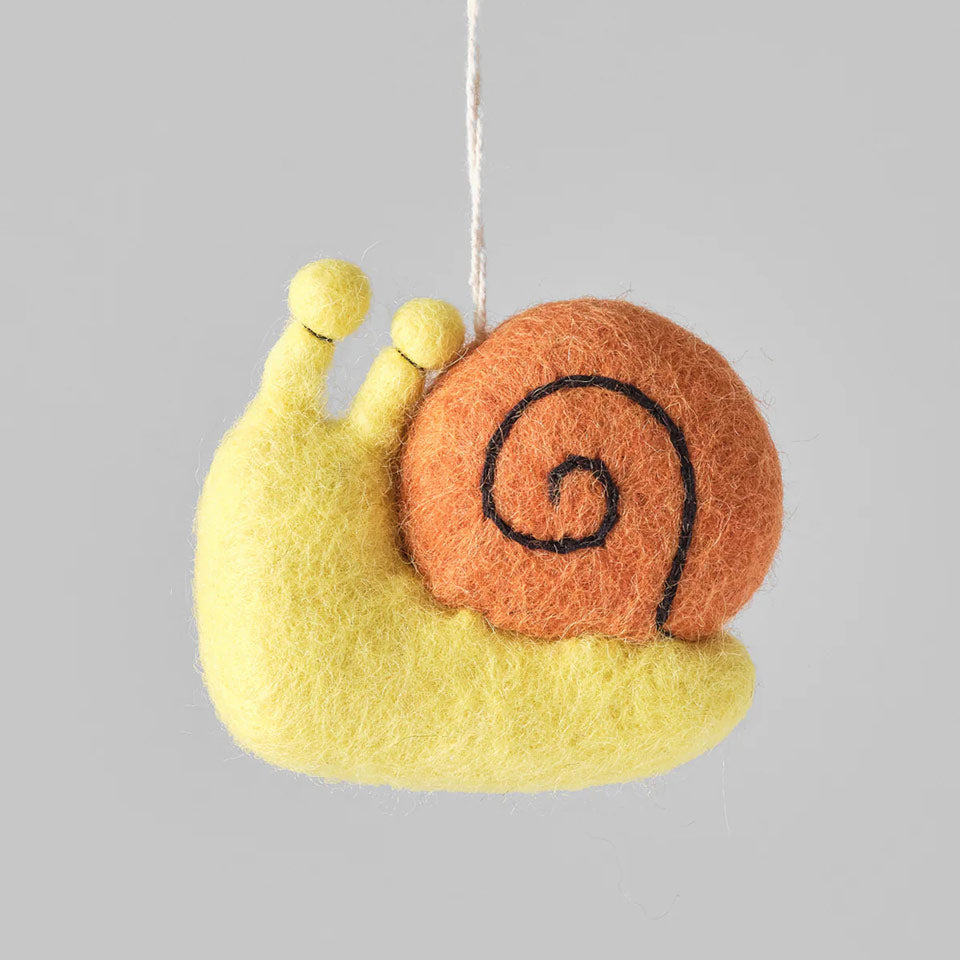 Wrap Filzanhänger Schnecke – Dekoration