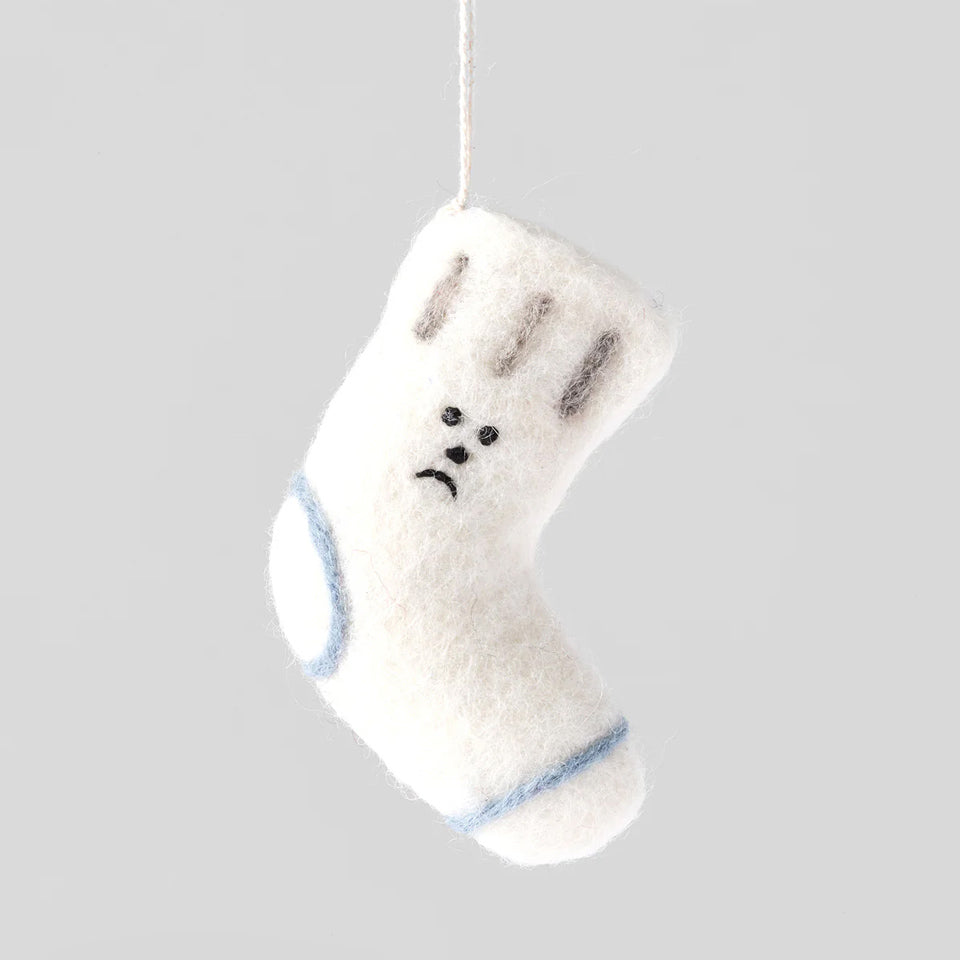 Wrap Filzanhänger Socke – Dekoration