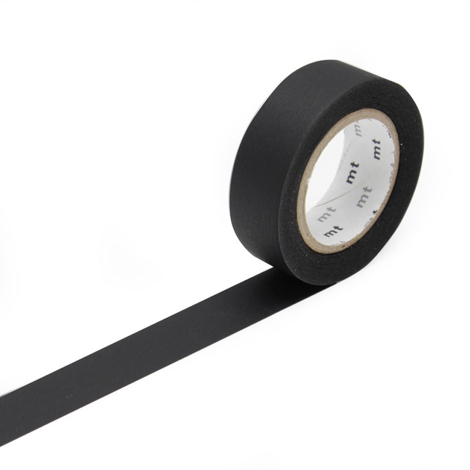 mt Masking Tape einfarbig in Matte Black, Aufsicht #Farbe_Matte Black
